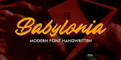 Font visual image of Babylonia