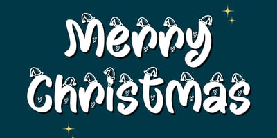 Font visual image of Christmas July