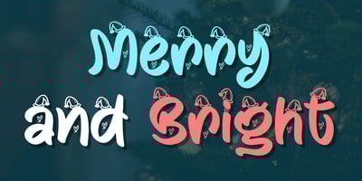 Font visual image of Christmas July