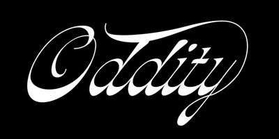 Font visual image of Oddity Script