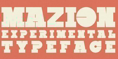Font visual image of Mazion