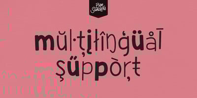 Font visual image of Waddle