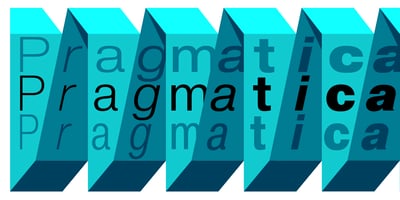 Font visual image of Pragmatica