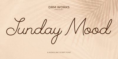 Font visual image of Sunday Mood