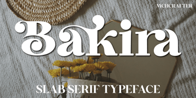Font visual image of Bakira