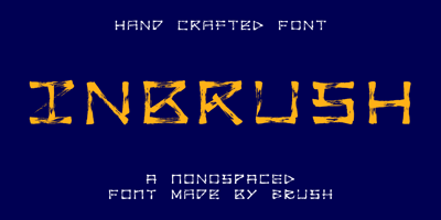 Font visual image of Inbrush