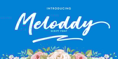 Font visual image of Mellody Script