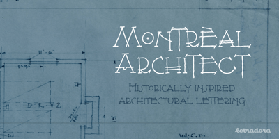 Font visual image of Montreal Architect
