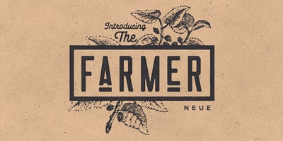 Font visual image of Neue Farmero