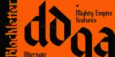 Font visual image of Mighty Empire