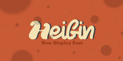 Font visual image of Heifin