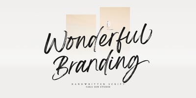 Font visual image of Wonderful Branding