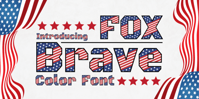 Font visual image of Fox Brave