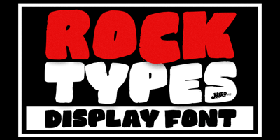 Font visual image of Rocktypes