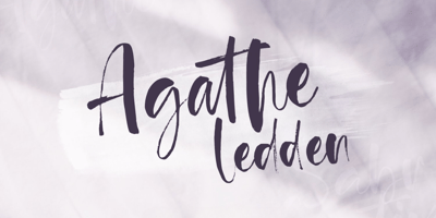Font visual image of Agathe Ledden