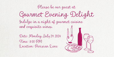 Font visual image of Tasteful Gourmet