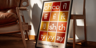 Font visual image of Akbeatso