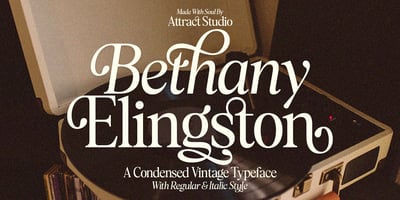 Font visual image of Bethany Elingston