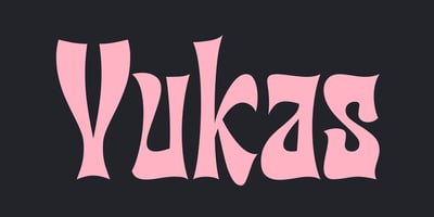 Font visual image of Yukas
