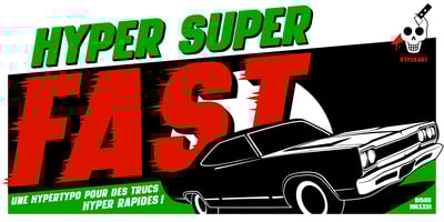 Font visual image of Hyper Super