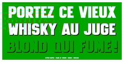Font visual image of Hyper Super