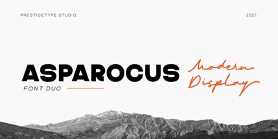 Font visual image of Asparocus