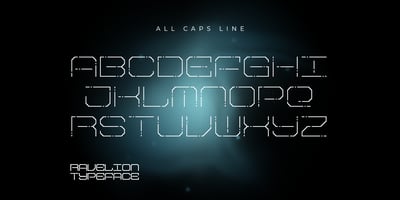 Font visual image of Ravelion