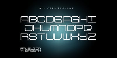 Font visual image of Ravelion