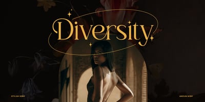 Font visual image of Amoun Modern Serif