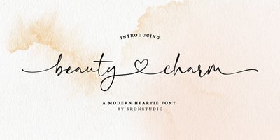Font visual image of Beauty Charm