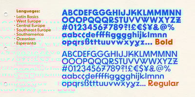 Font visual image of BD Supper