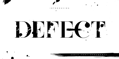 Font visual image of Defect VP