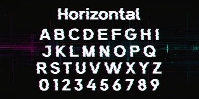 Font visual image of Glitchren