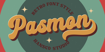 Font visual image of Pasmon