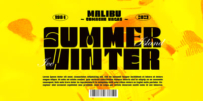 Font visual image of Malista 