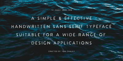 Font visual image of TC Jimmy Sans Pro