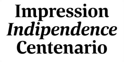 Font visual image of Corda