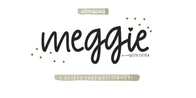 Font visual image of Meggie