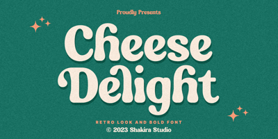Font visual image of Cheese Delight