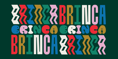 Font visual image of Brinca
