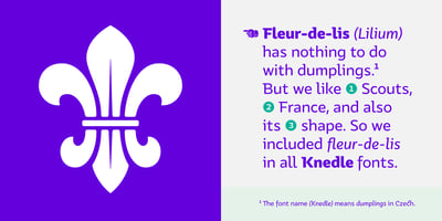 Font visual image of Knedle