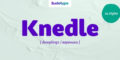 Font visual image of Knedle