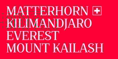Font visual image of Cervina