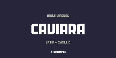 Font visual image of Caviara