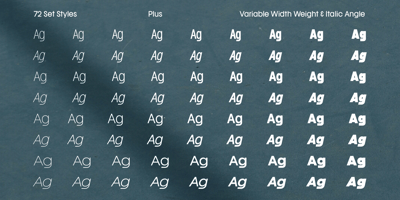 Font visual image of Franie