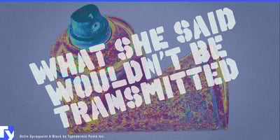 Font visual image of Octin Spraypaint