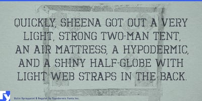 Font visual image of Octin Spraypaint