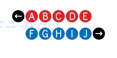 Font visual image of Knappast