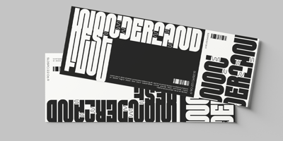 Font visual image of HS Monsnow