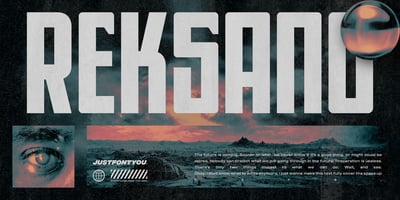 Font visual image of Reksano